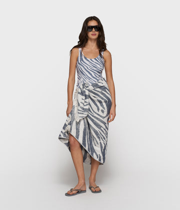 bathing suit zebra | light vanilla