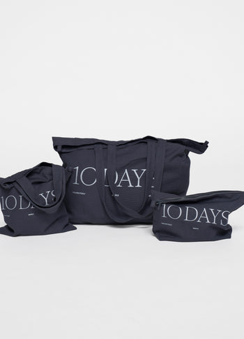 canvas 10DAYS pouch | yale blue