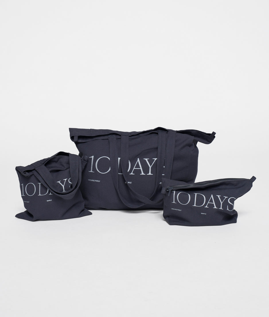 canvas 10DAYS pouch | yale blue