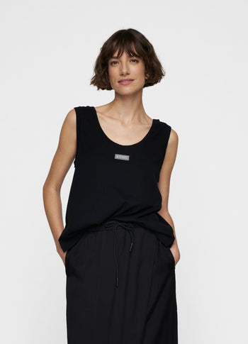 tank top jersey | black