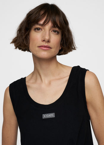 tank top jersey | black