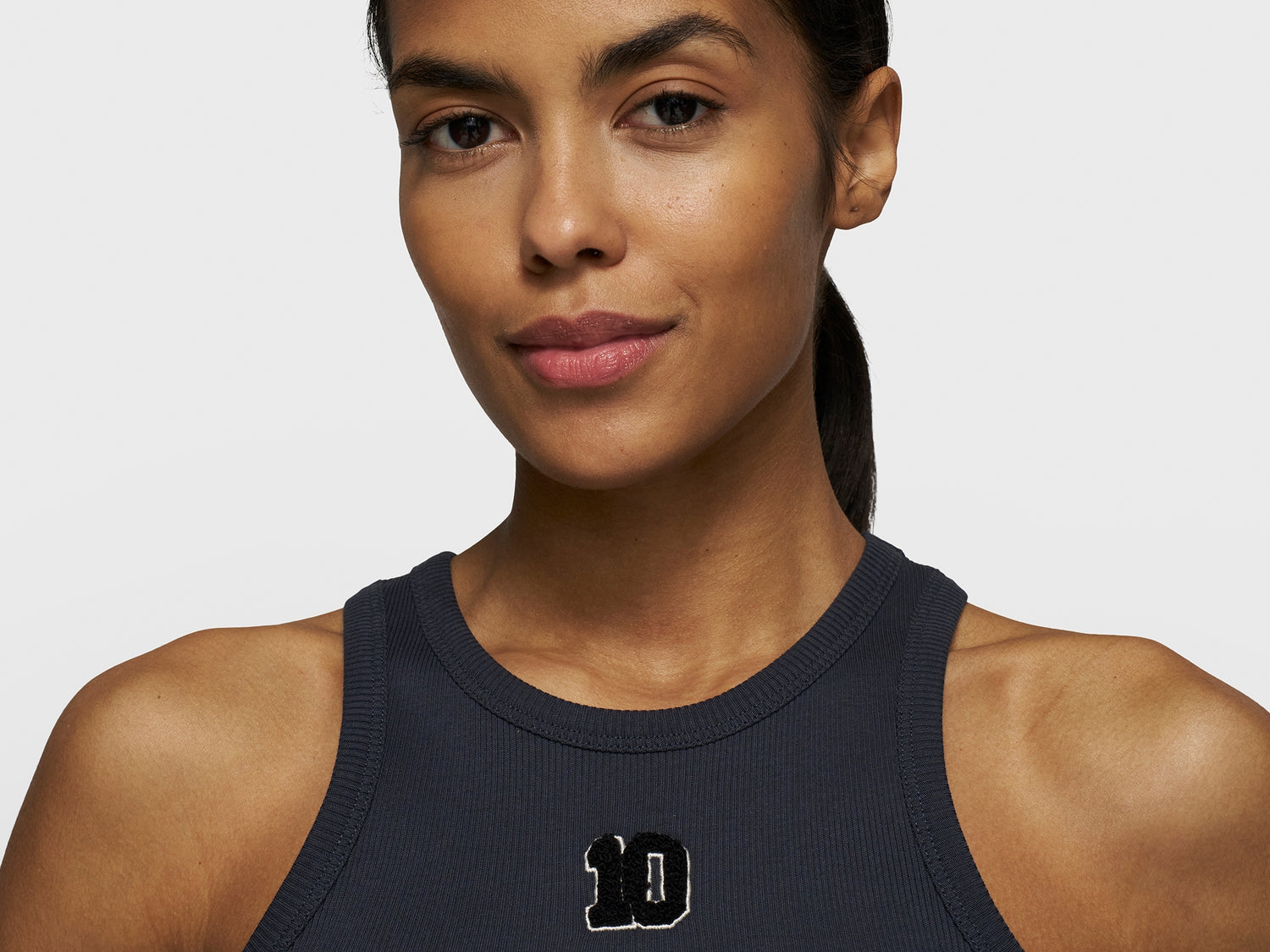 tank top rib terry | dark navy
