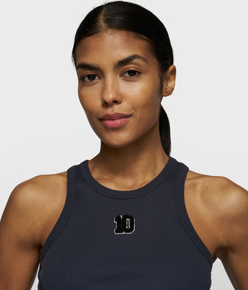 tank top rib terry | dark navy