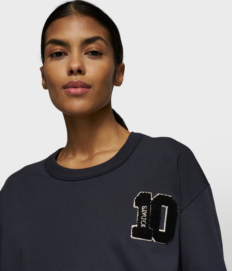 thick cotton tee 10 | dark navy