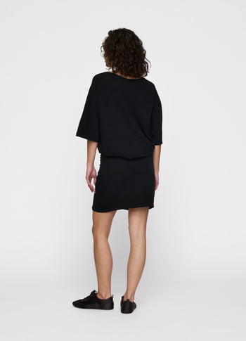 deep tee linen | black