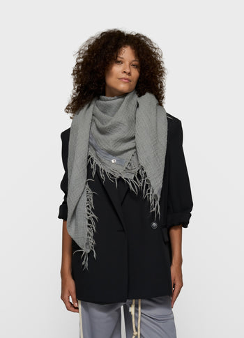 scarf washed wool | light graphite