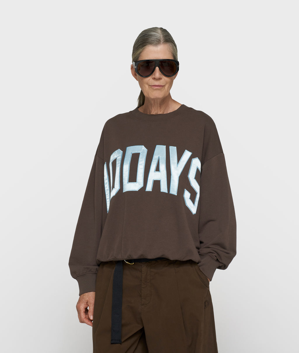 baseball sweater 10DAYS | light shiitake