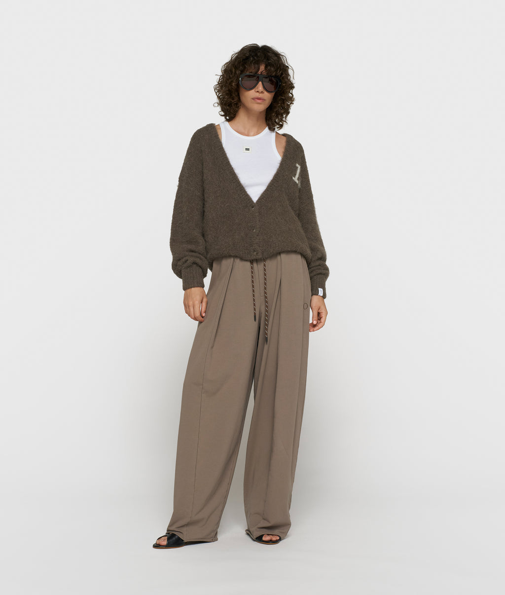 hairy gebreid vest | portobello