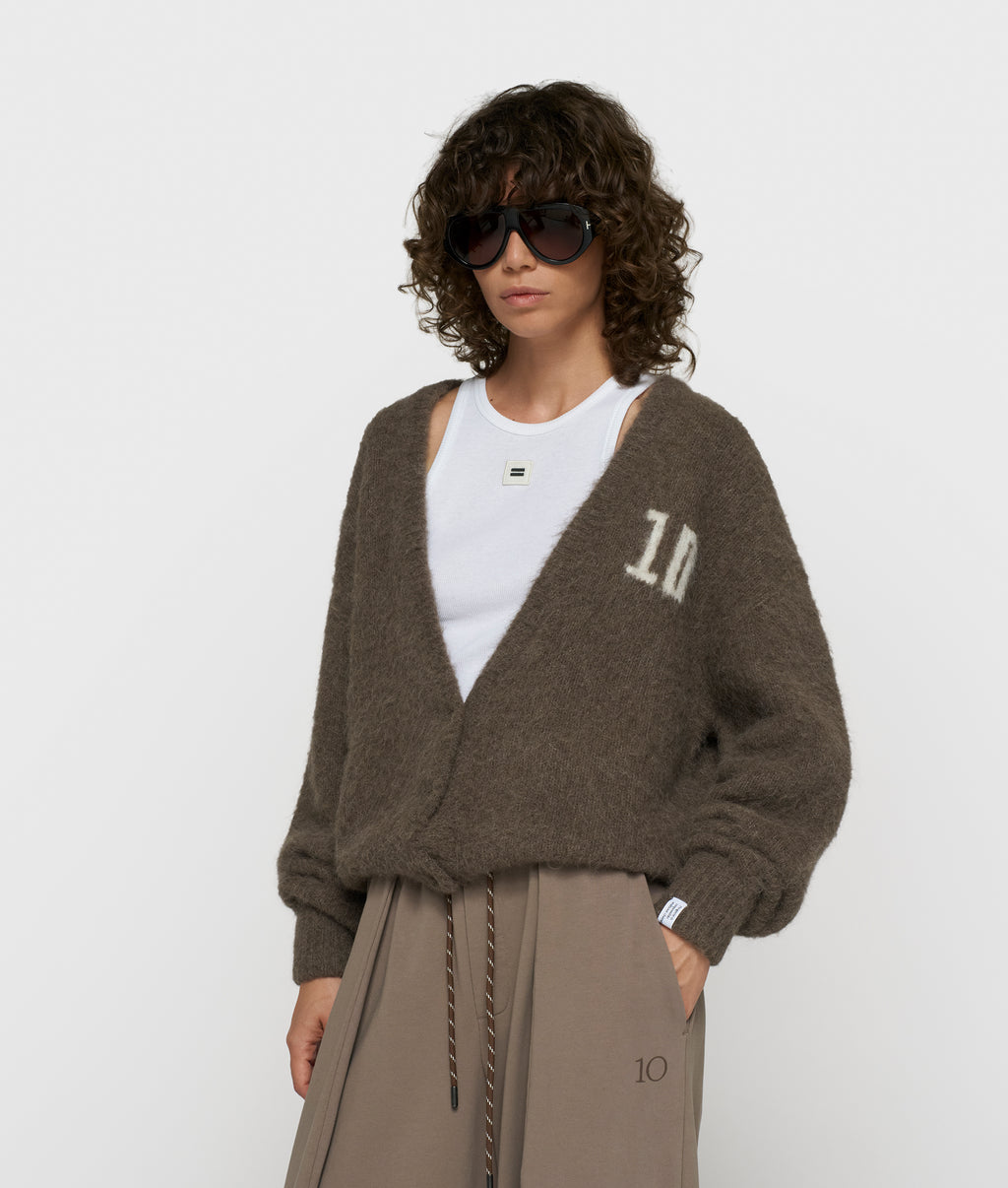hairy gebreid vest | portobello