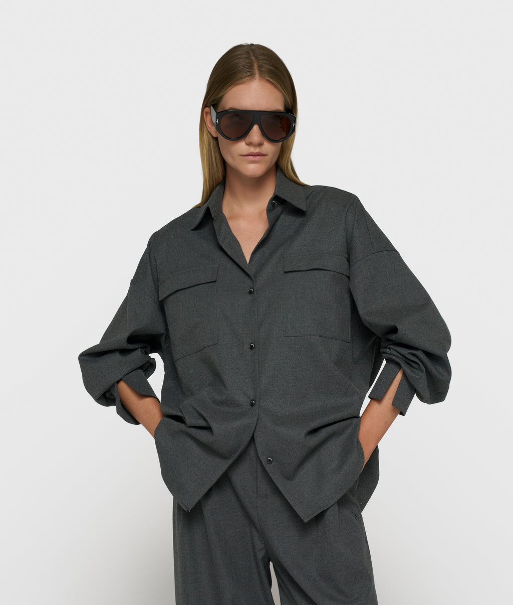 Bluse mit Taillenkordel | antra melee