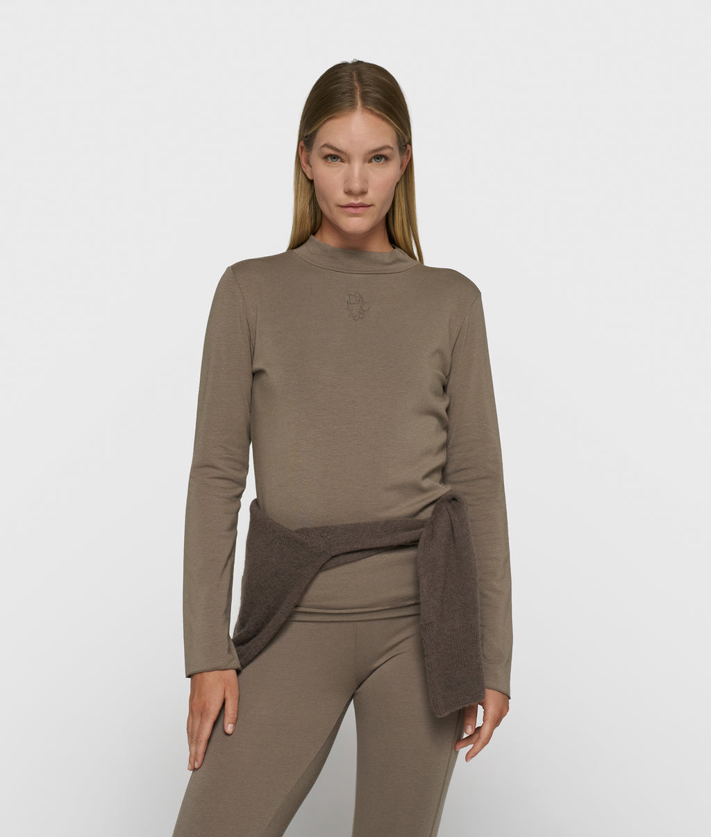 modal longsleeve met col | portobello