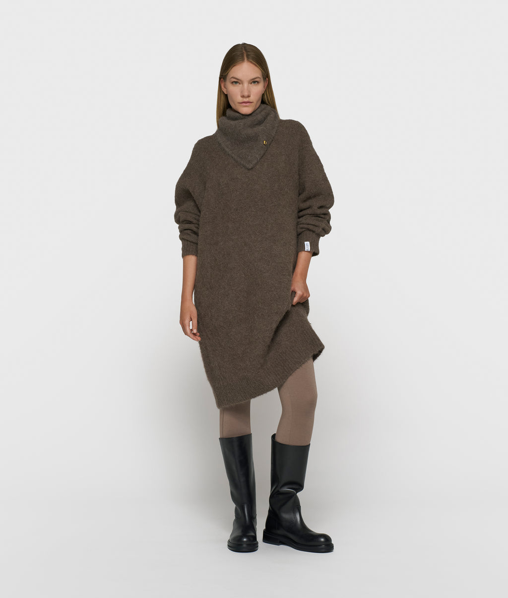 statement gebreide jurk | portobello
