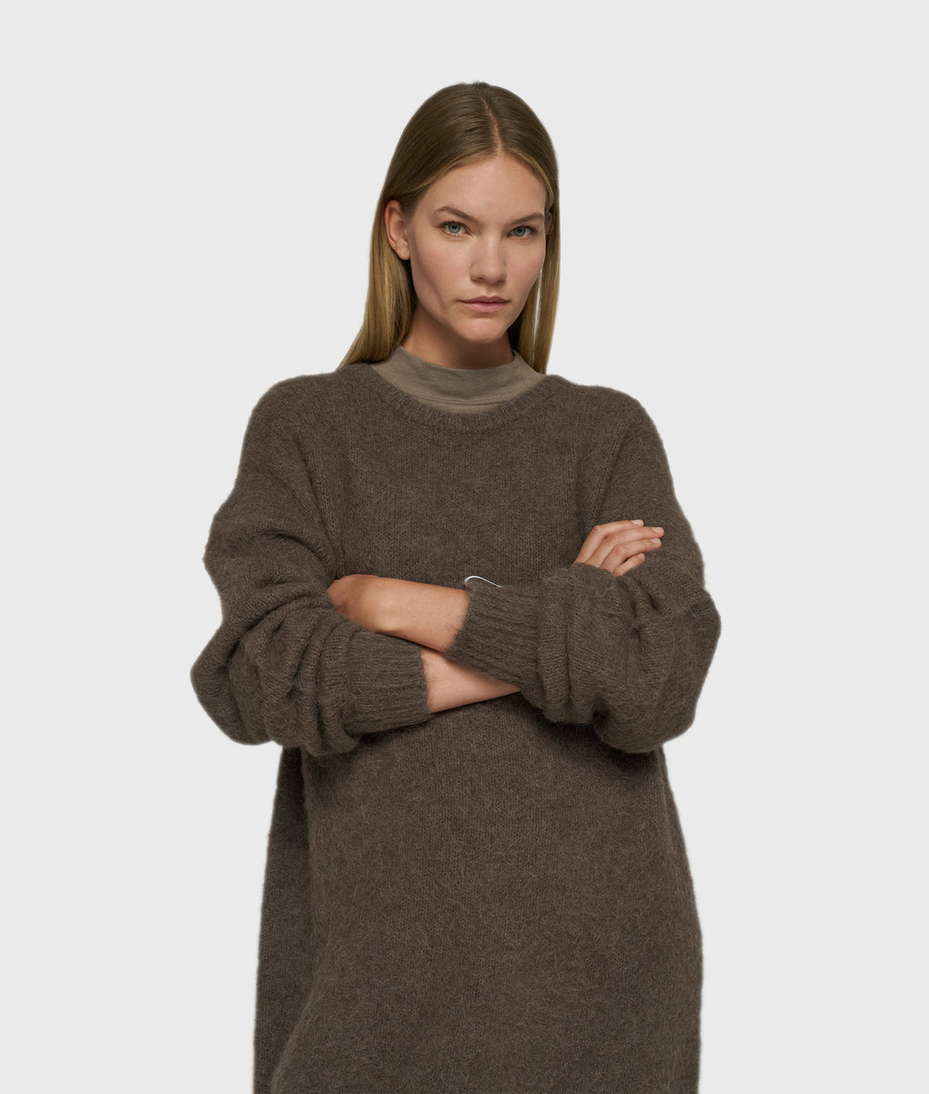 statement gebreide jurk | portobello