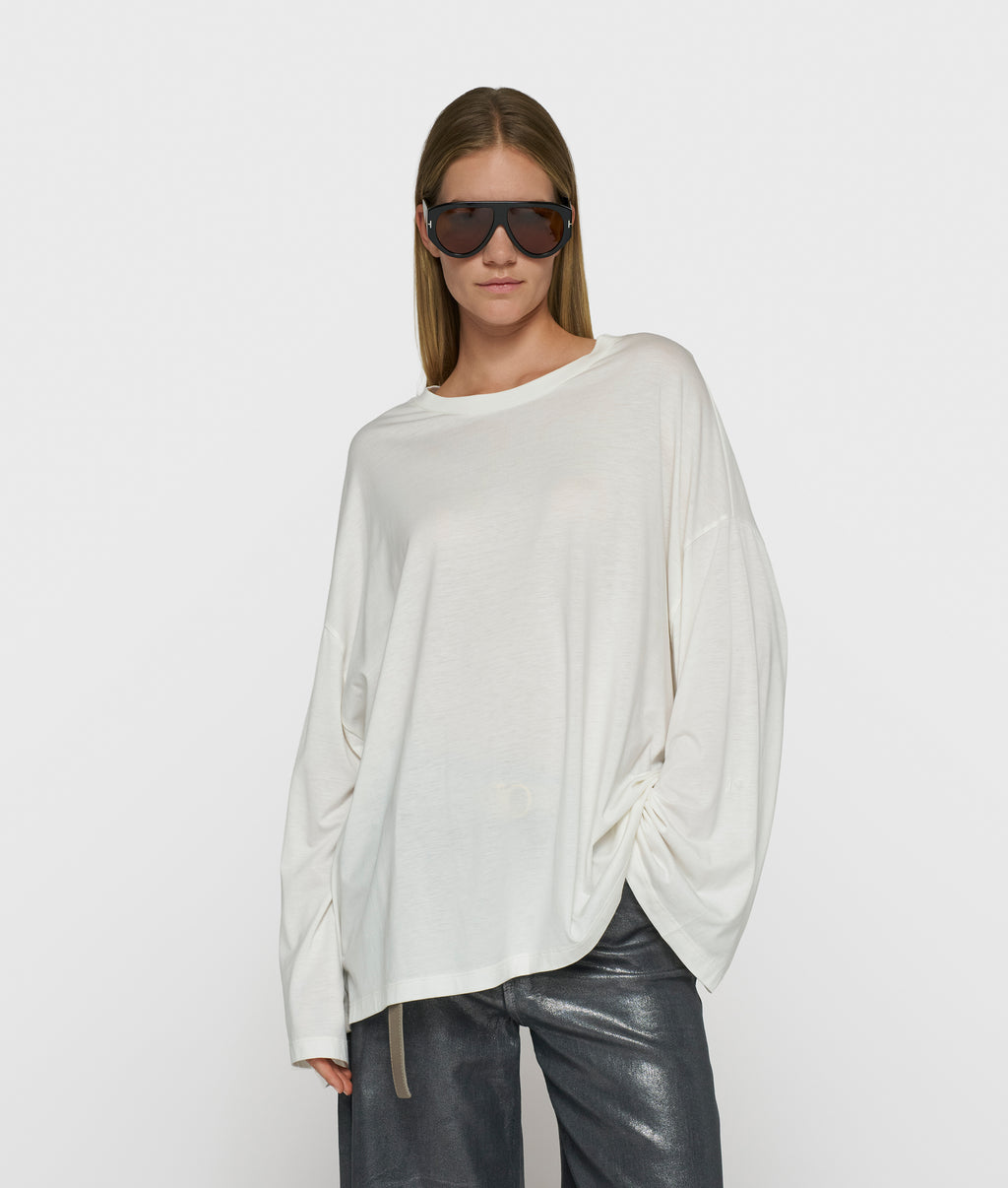 chique T-shirt met lange mouwen | ecru