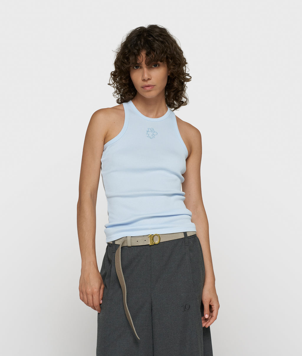rib tanktop | angel blue