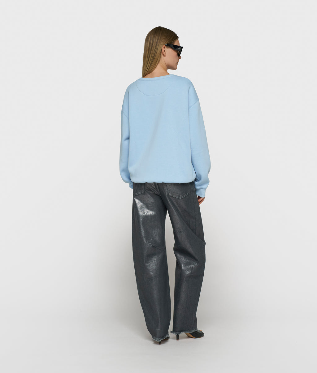 statement sweater | angel blue