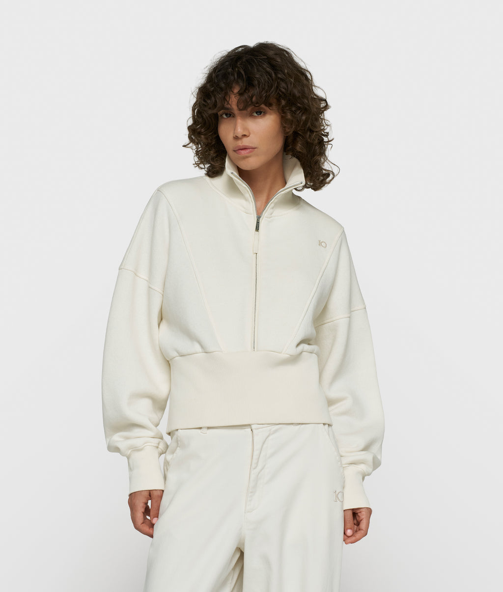 sweater met rits | pearl