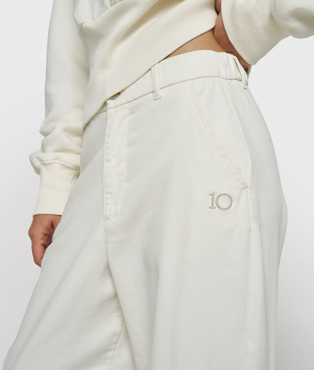 cargo broek met franjes | pearl