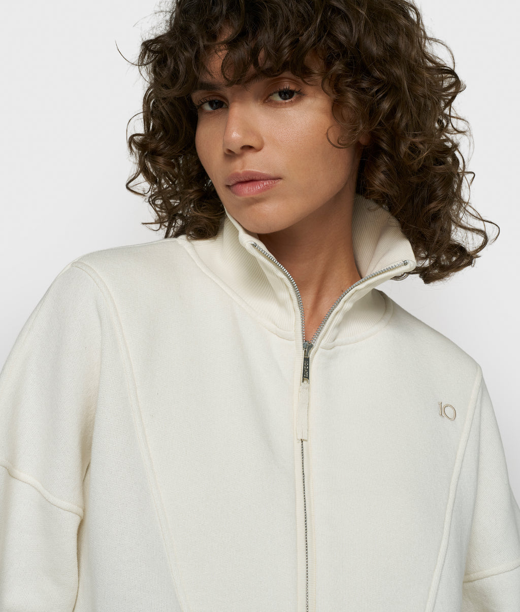 sweater met rits | pearl