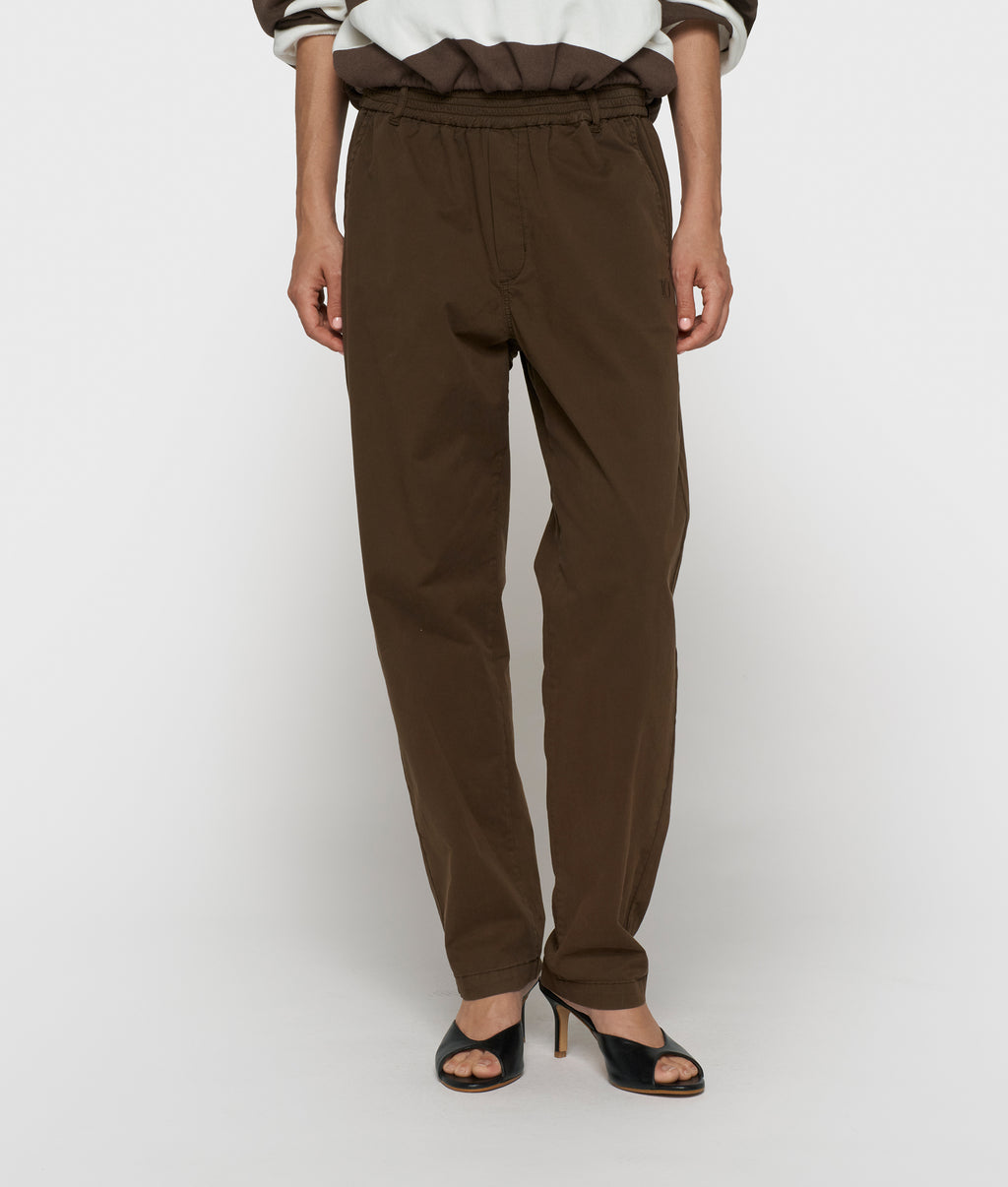 easy twill broek | brown