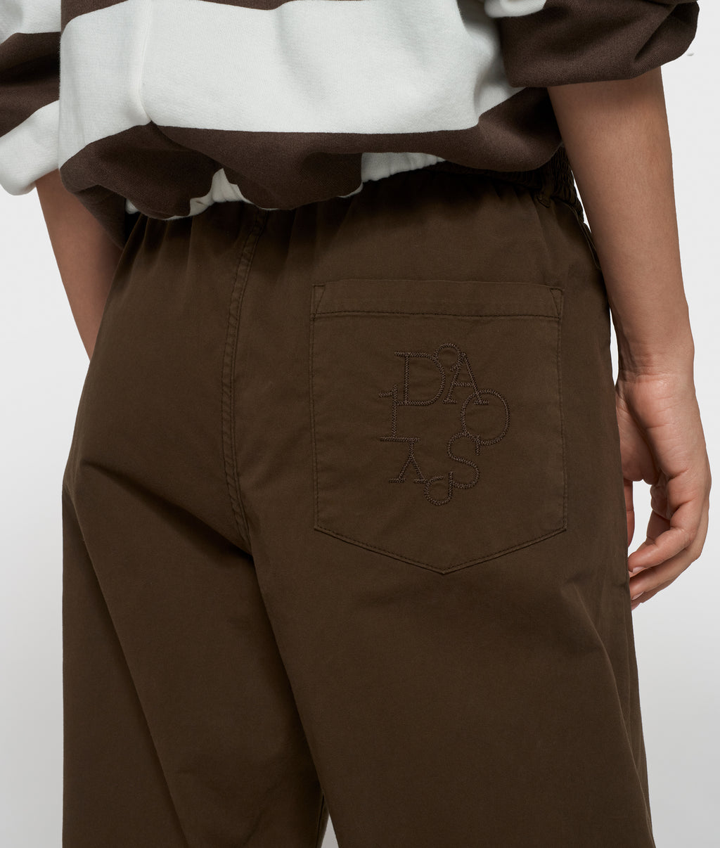 easy twill broek | brown