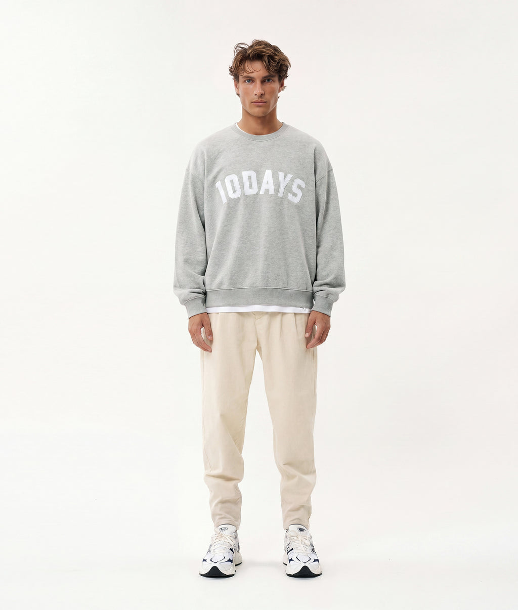 THE STATEMENT SWEATER | light grey melee
