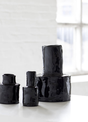 Vase 2 Héléna 11CM | black