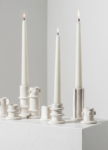Candle holder 01 set 3 Molly 4CM | soft beige