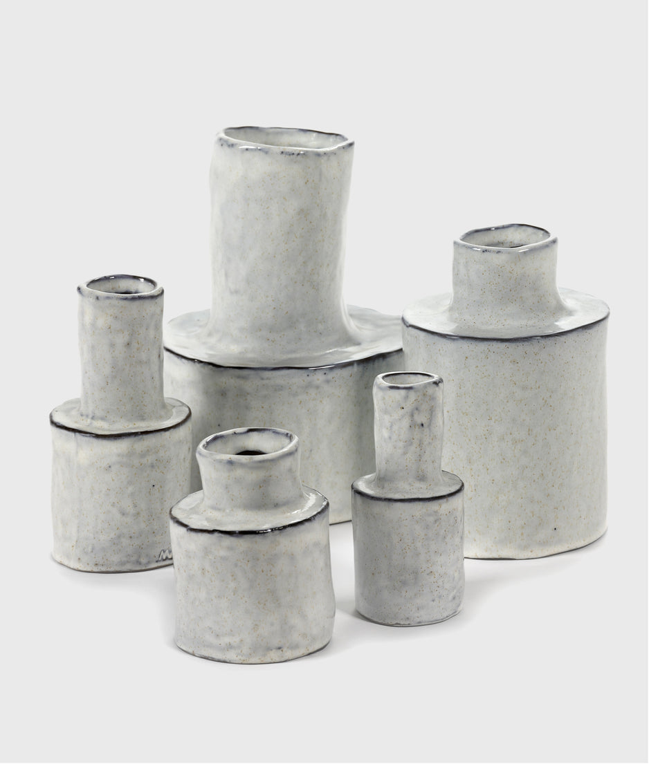 Vase 4 Héléna white 15CM | white