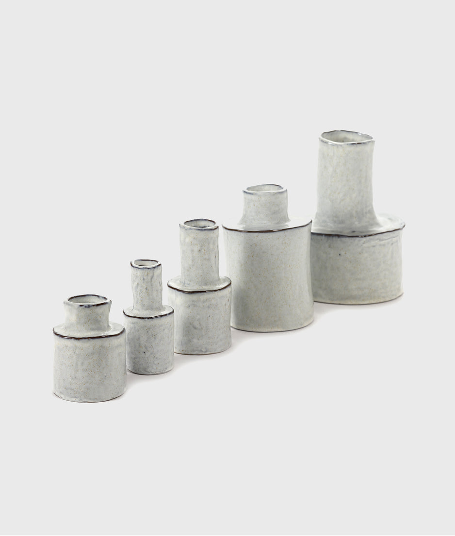 Vase 4 Héléna white 15CM | white