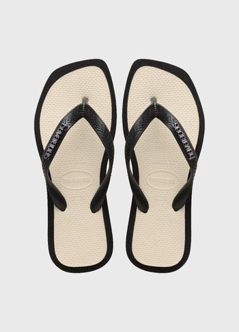 HAVAIANAS FLIPFLOP TOP SQUARE FUSHION | black