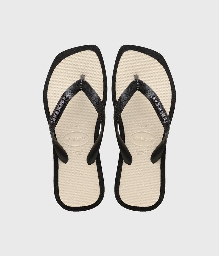 HAVAIANAS FLIPFLOP TOP SQUARE FUSHION | black