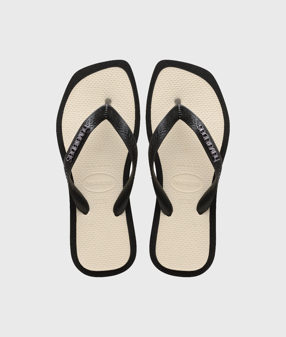 HAVAIANAS FLIPFLOP TOP SQUARE FUSHION | black