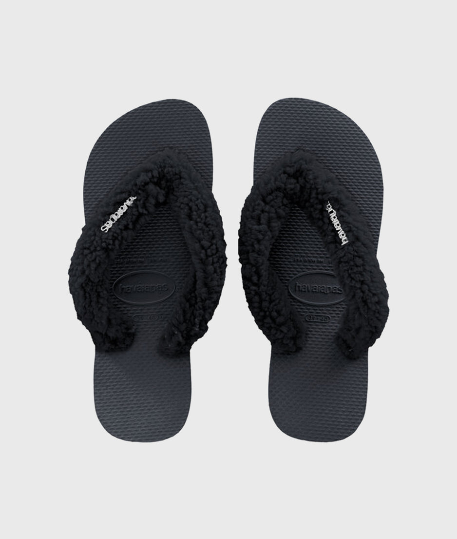 HAVAIANAS FLIPFLOP FLUFFY | black