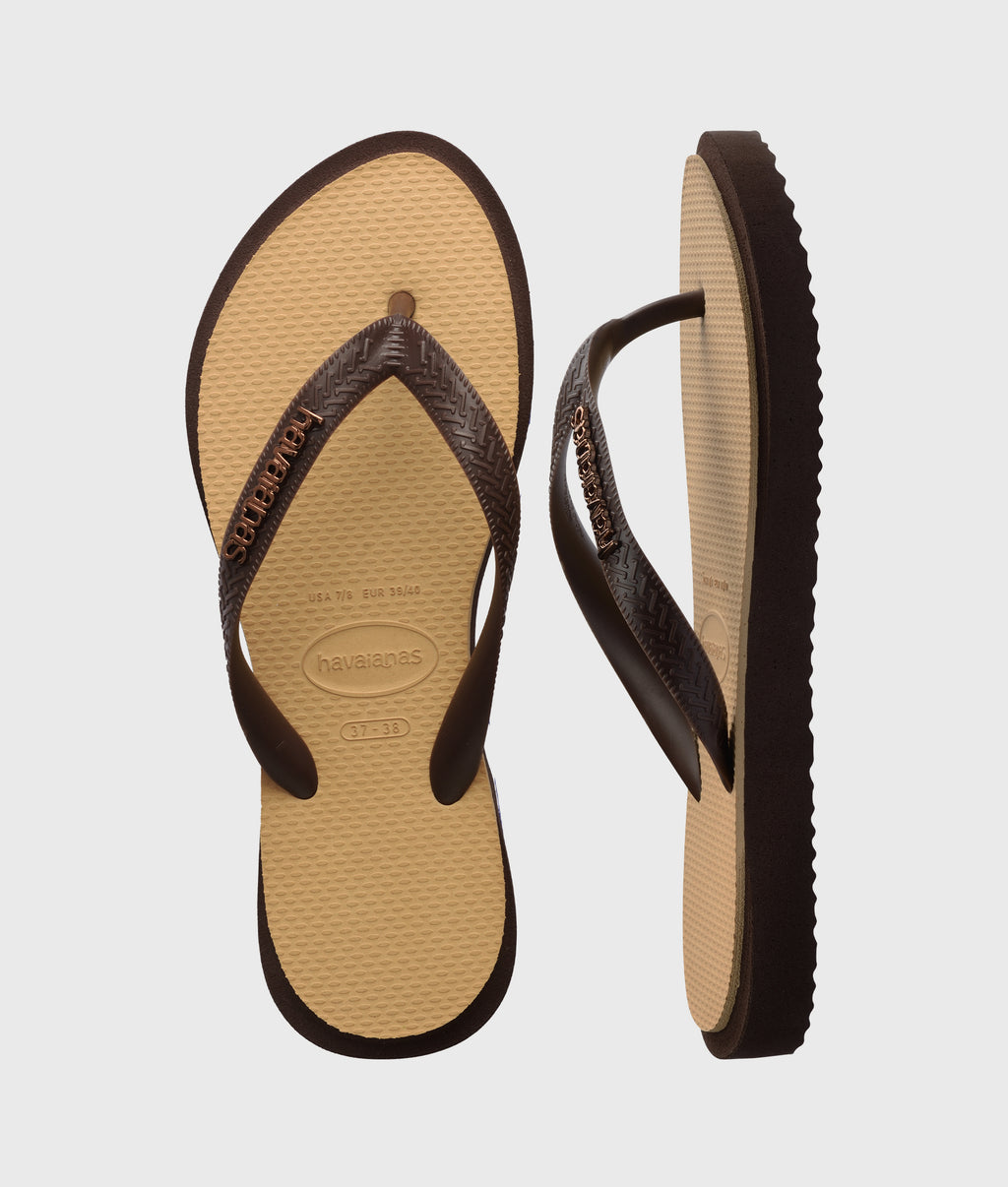 HAVAIANAS TOP POINT FUSION | brown