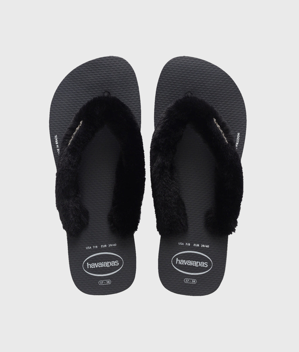 HAVAIANAS FLIPFLOP FLUFFY | black