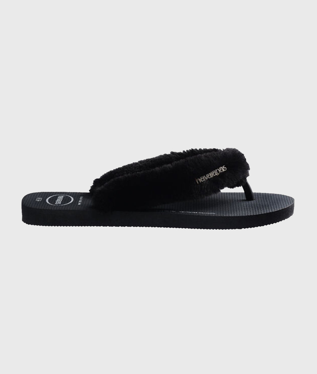 HAVAIANAS FLIPFLOP FLUFFY | black