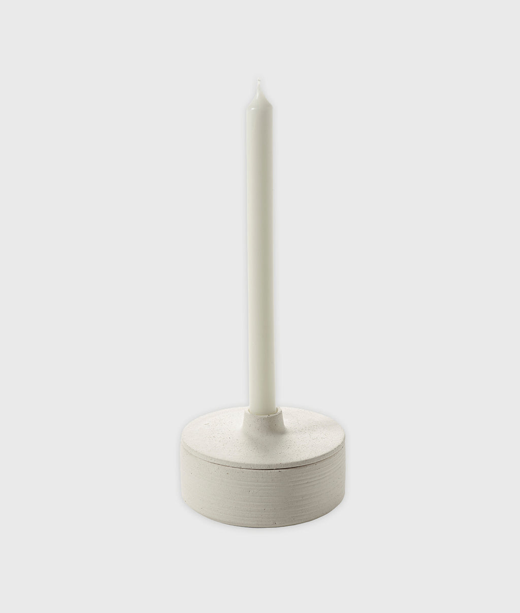 Candle Holder + Box Beige Mira | soft beige