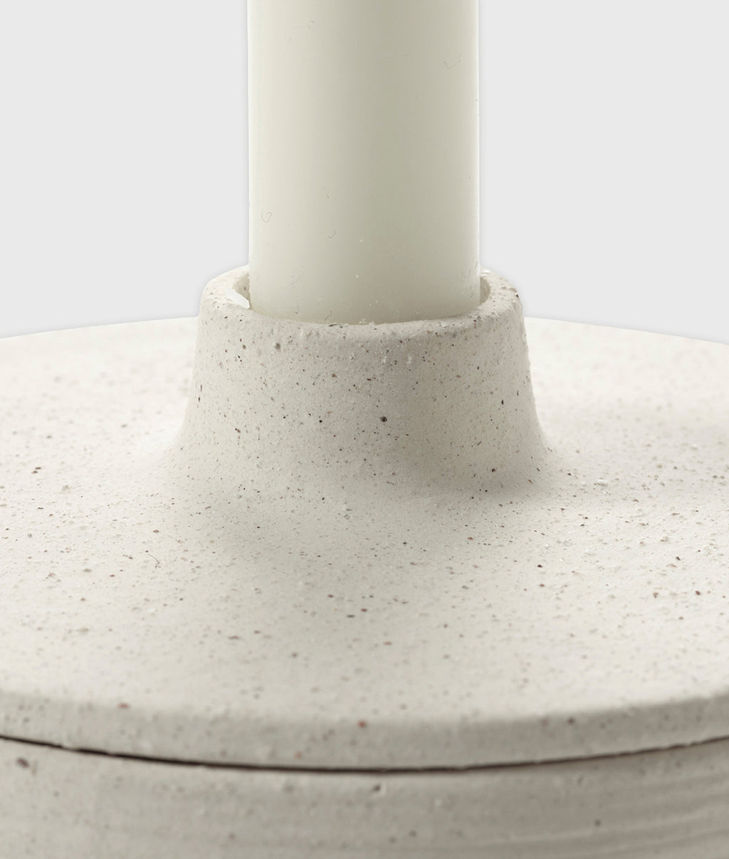 Candle Holder + Box Beige Mira | soft beige