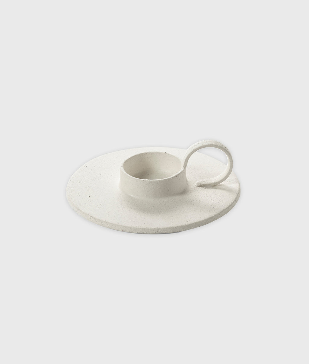 Candle Holder L Beige Mira | soft beige