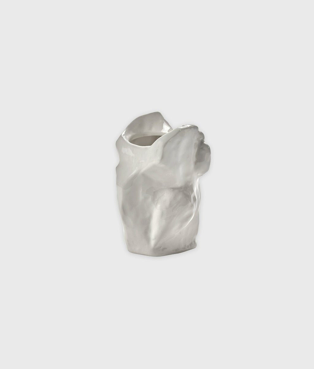 Owl Vase S White After Midnight | white