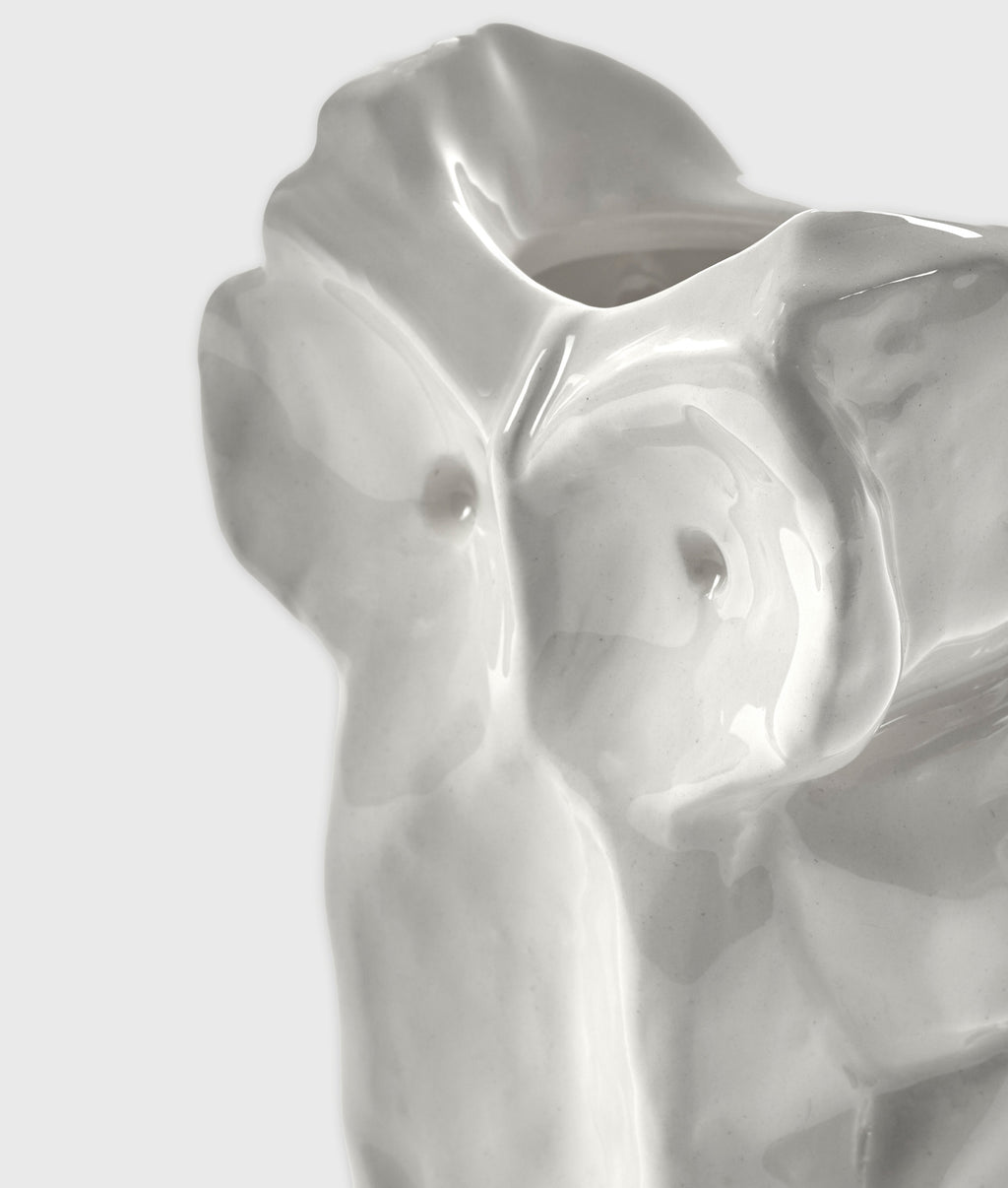 Owl Vase S White After Midnight | white