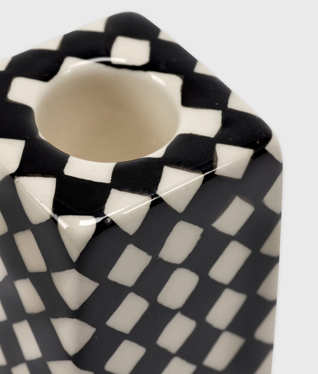 Candle Holder N1 Black White | white/black