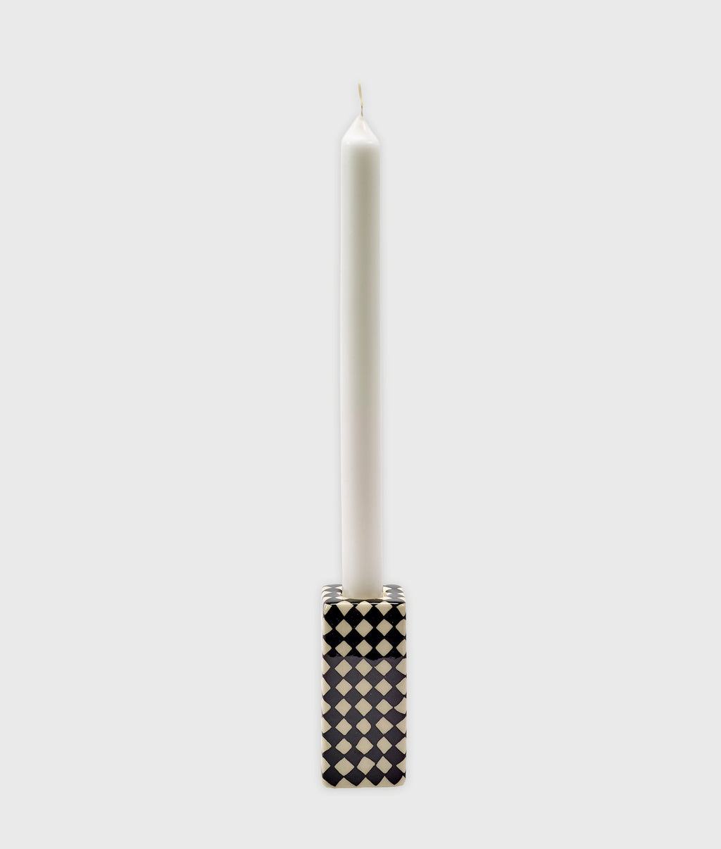 Candle Holder N1 Black White | white/black