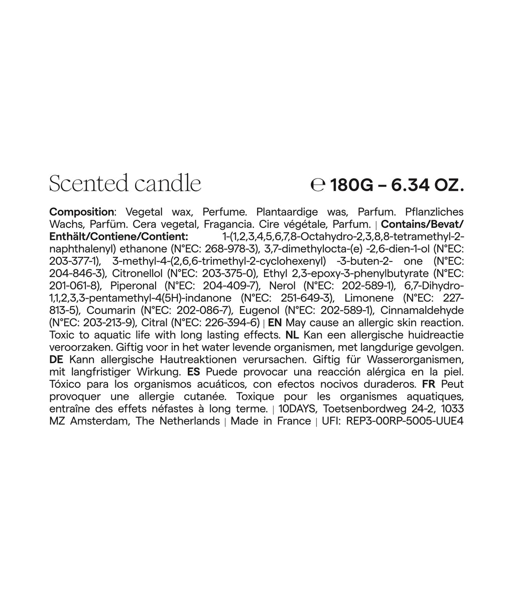 simple scented candle | multicolor