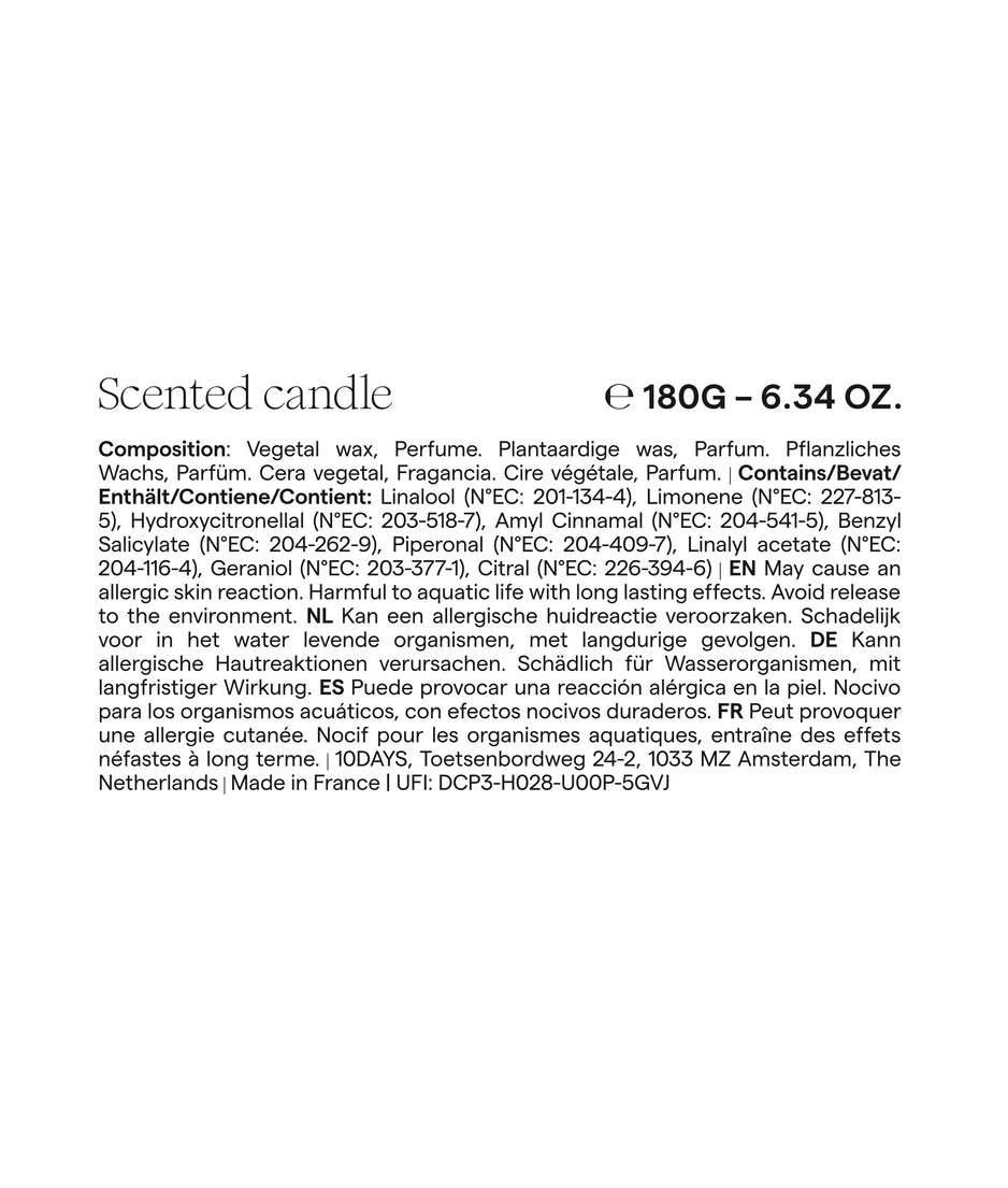 unexpectedly scented candle | multicolor