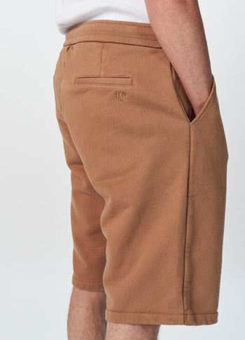 Robin fleece shorts | camel