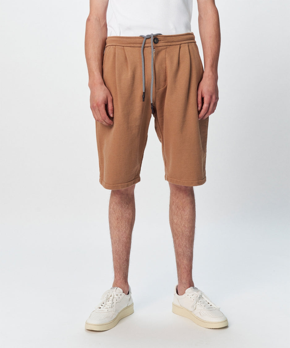 Robin fleece shorts | camel
