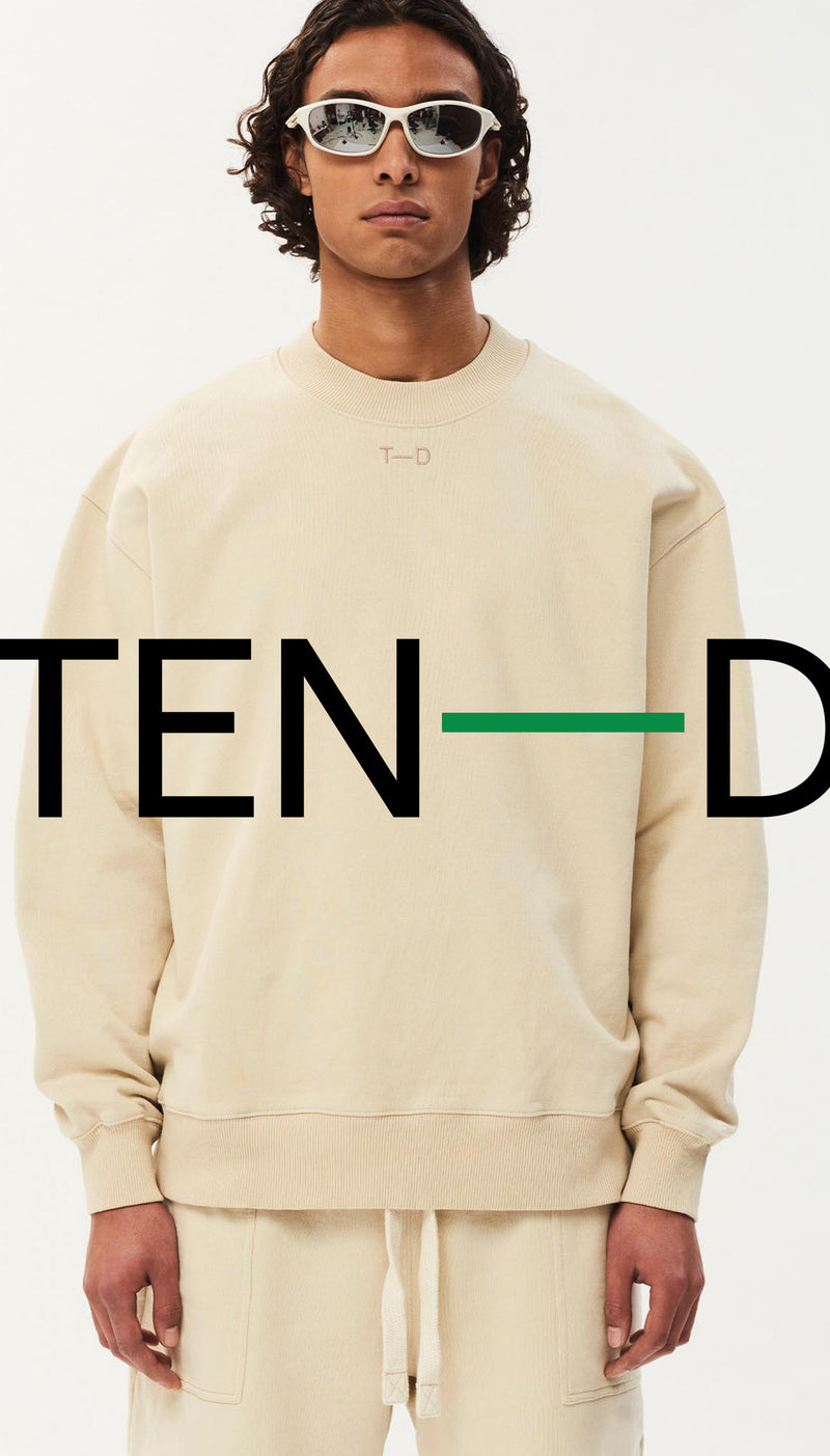 TEN-D beige sweater with matching shorts