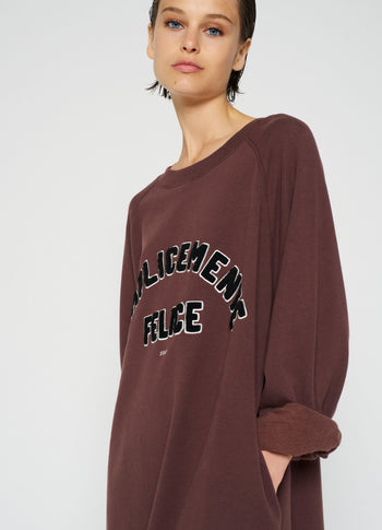 oversized sweater dress | aubergine